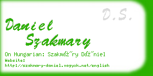 daniel szakmary business card